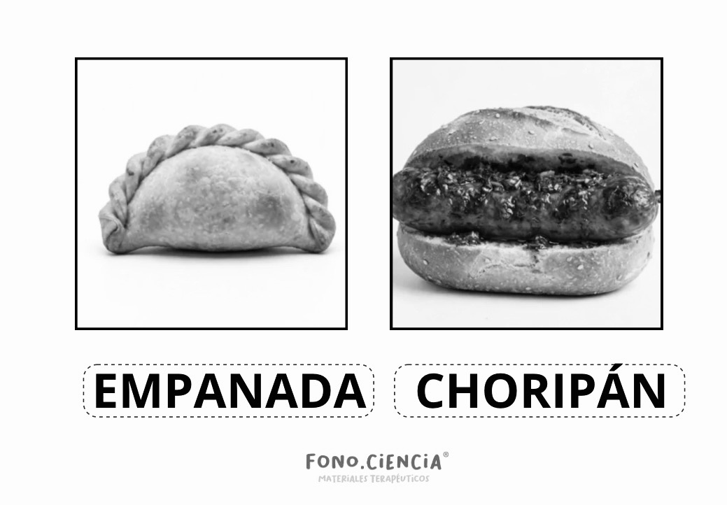 CATEGORÍA SEMÁNTICA: ALIMENTOS (BLANCO Y NEGRO) — imagen 2